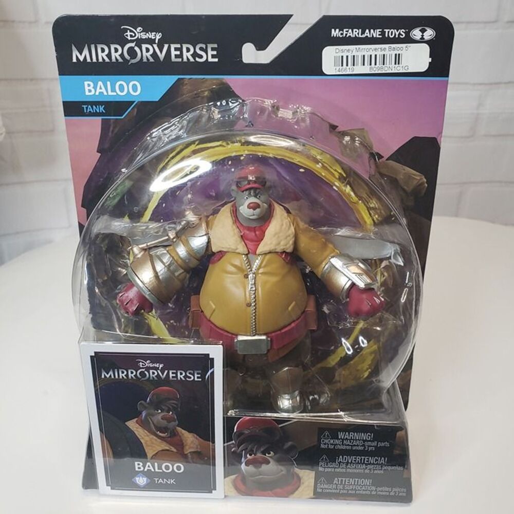 McFarlane Disney Mirrorverse Baloo Tank Class 5" Action Figure New Sealed